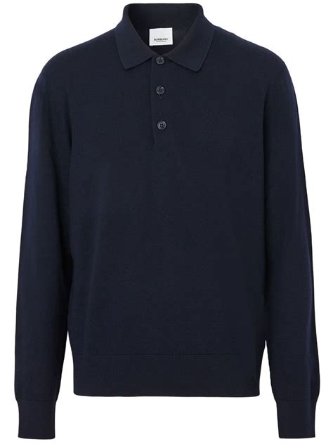 burberry her signature long sleeve polo